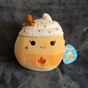 NWT Squishmallow Alberta the Maple Latte 8 inch 2025 Harvest Thanksgiving Coffee